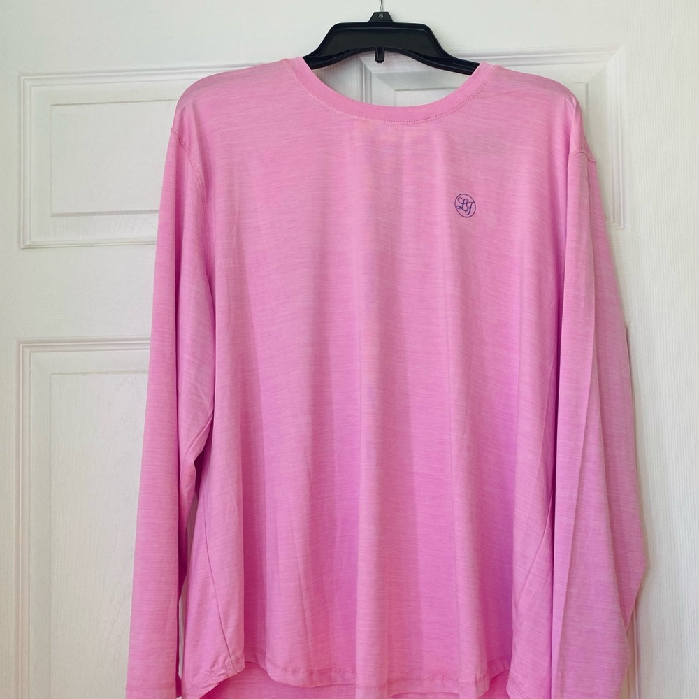Lauren James Womens Pink Longsleeve Sunblock Shirt